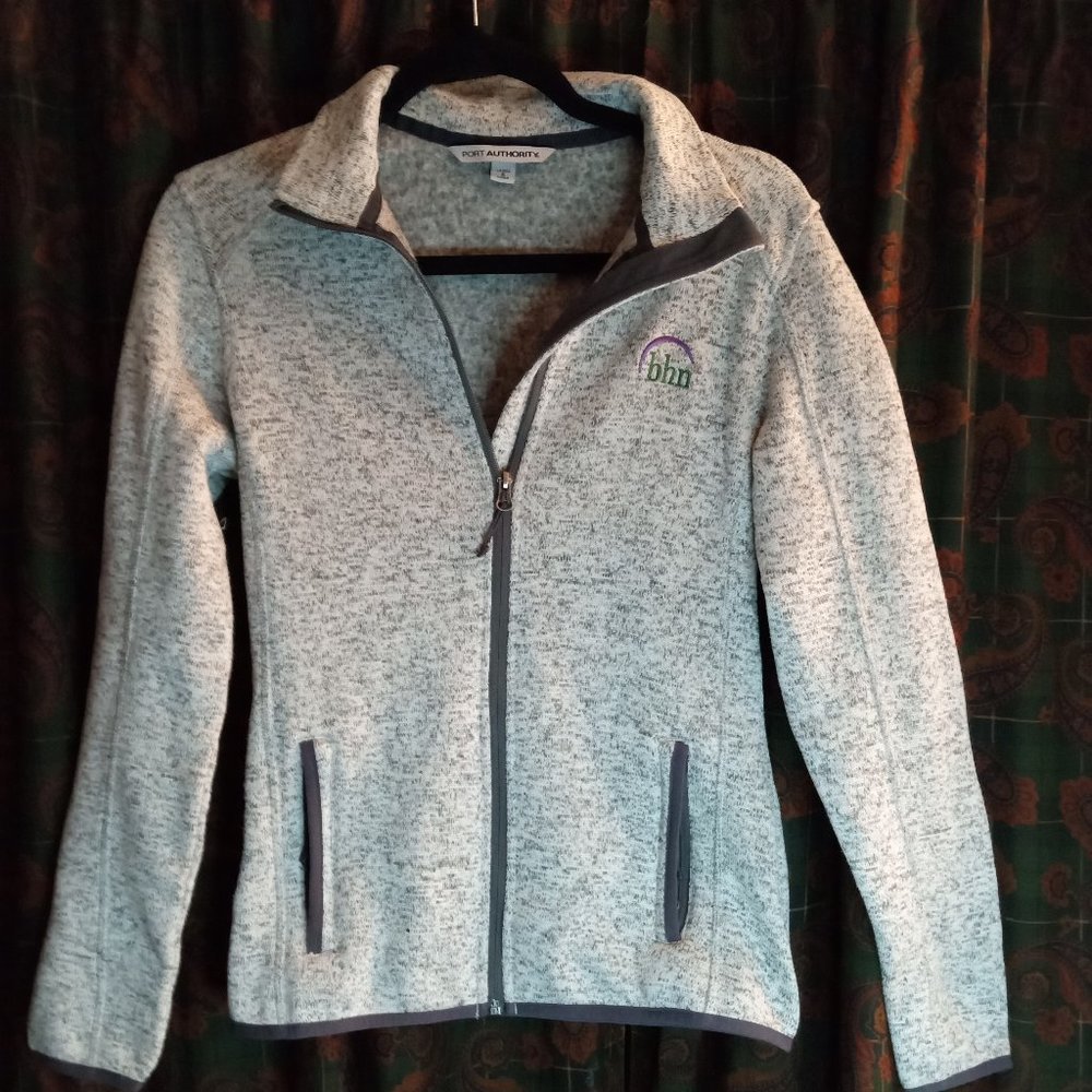 Port Authority Ladies Microfleece Jacket. Fleece Full Zip Sweatshirt Size S